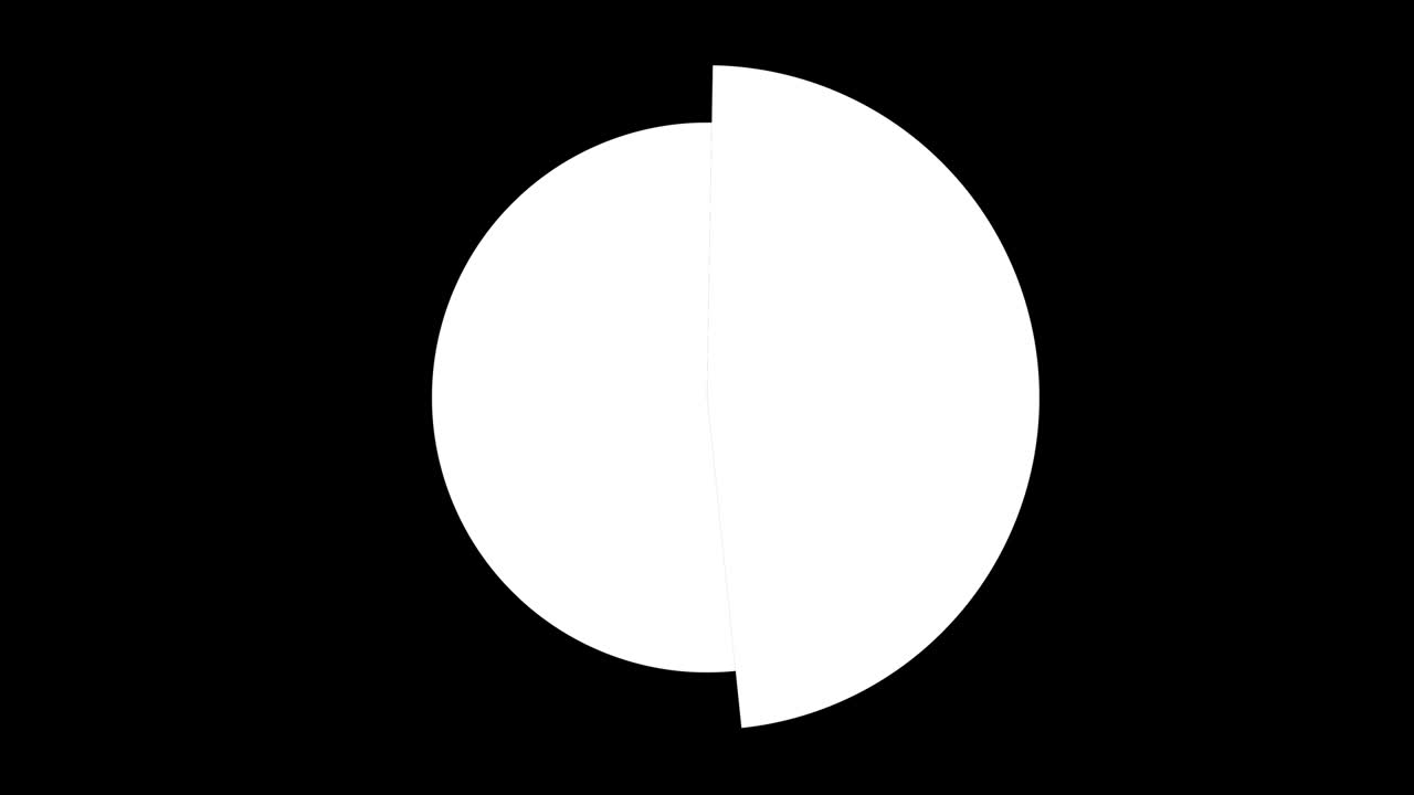 animación de gráficos de pastel. infografía de gráfico de rosquilla redonda de círculo en porcentaje. infografía colorida sobre un fondo blanco. animación con luma matte opcional.