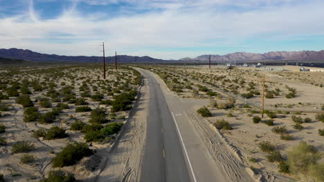 jib up on two lane desert highway