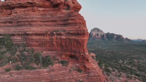 massive rock mountains in the hiking trails of sedona, arizona, usa