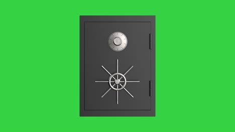 metallic bank safe