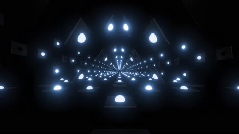 abstract futuristic glowing tunnel
