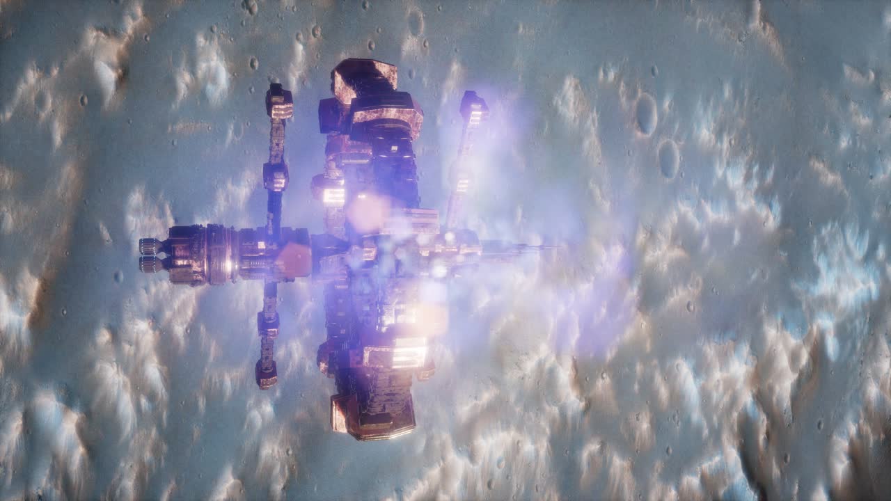 화성 근처의 우주선