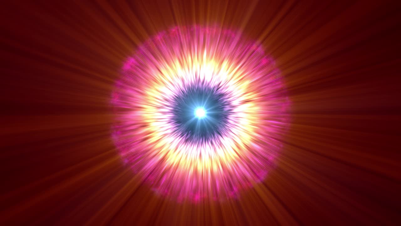 círculos de ojo de rayos de nebulosa 4k