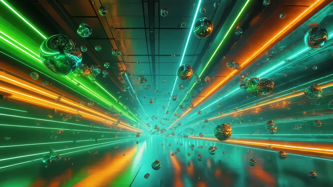 hipervelocidad del túnel de neón