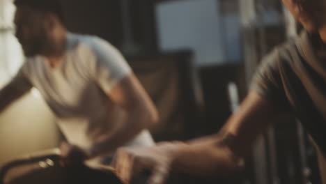 focused man in office