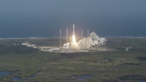 launch of a space rocket from spaceport. 4k.