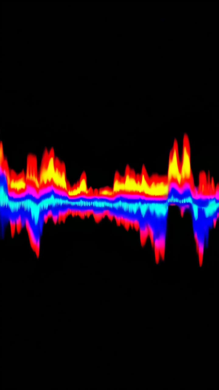visualización de audio abstracto