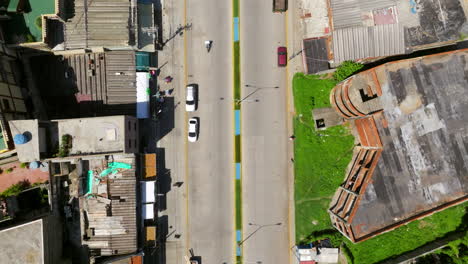 city streets and rooftop in chichiriviche, venezuelan city in falcon state