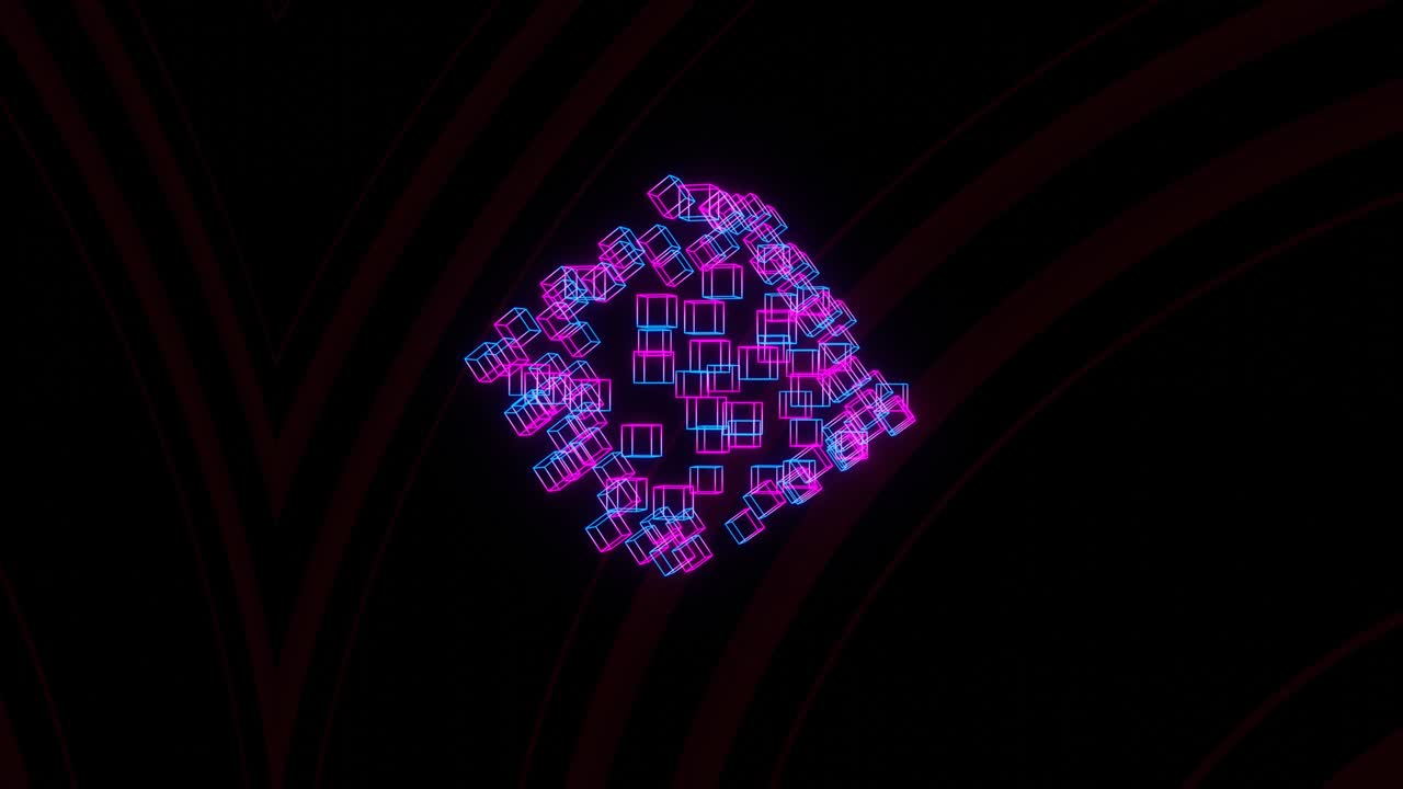 4K Animazione Astratta Elegante, Psichedelica e Visionaria, VJ Loop.