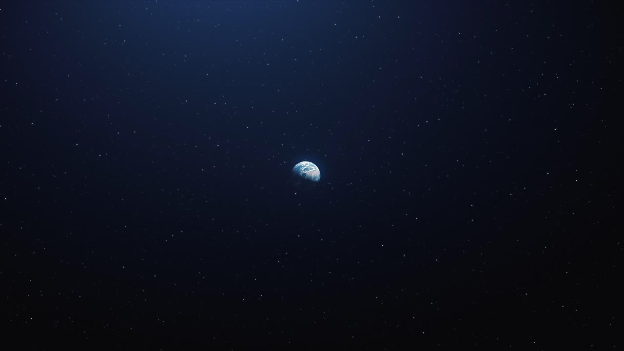 広大な宇宙に浮かぶ地球