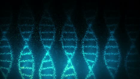 dna molecule helix as a symbol for genetics code. medicine and technology concept. science biotechnology. loop animation.