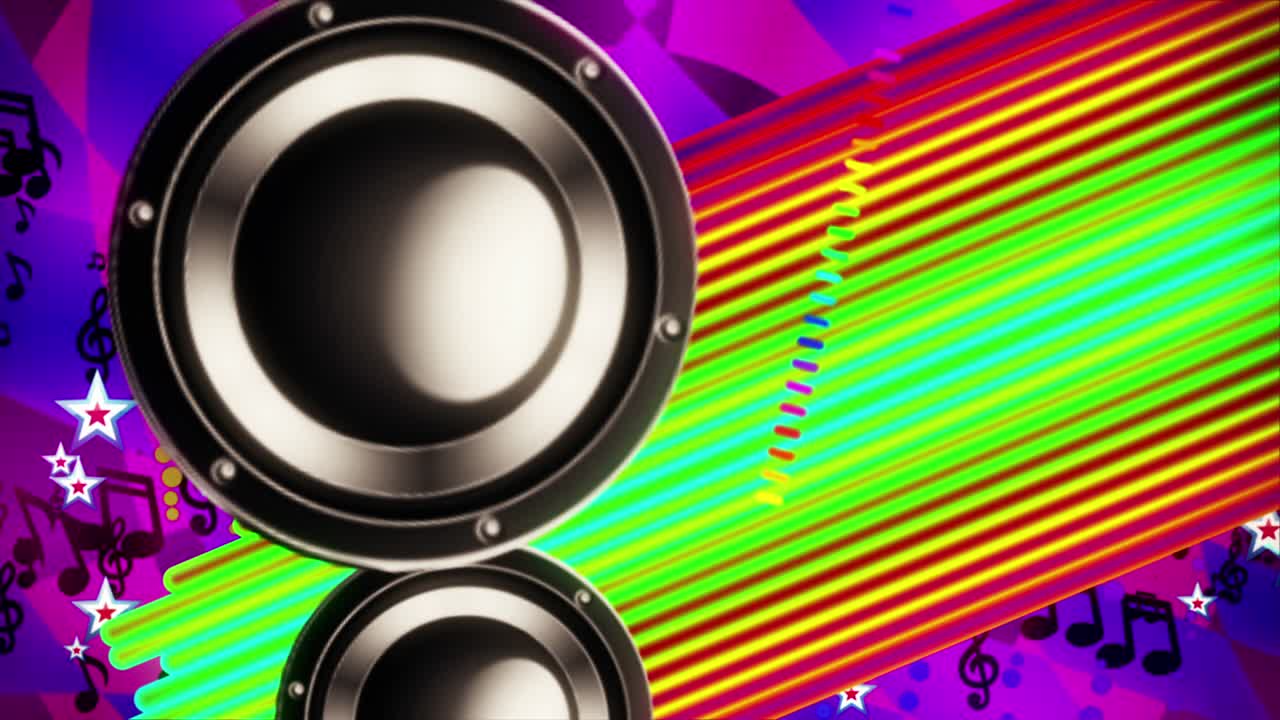 spettro musicale vintage vj loop