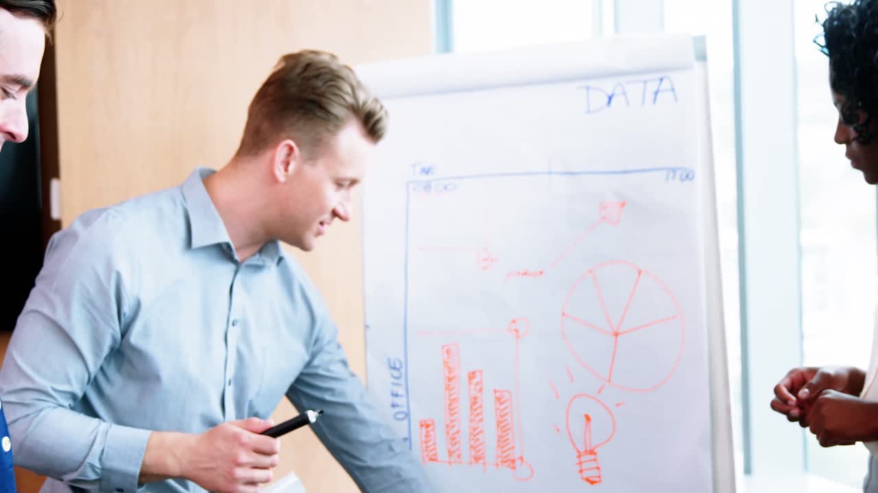 ejecutivo haciendo una presentación