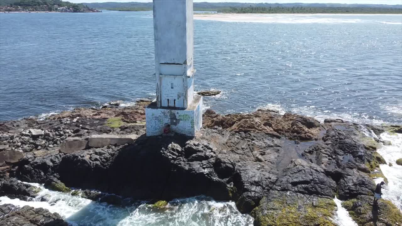 itacare, 하늘에서 무인 항공기 4k 브라질 대서양에 의한 브라질 -19