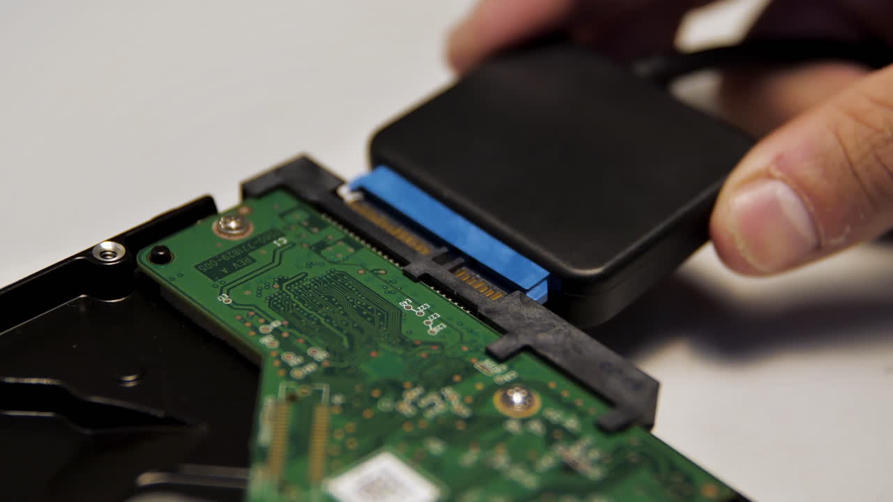 la instalación de un disco duro