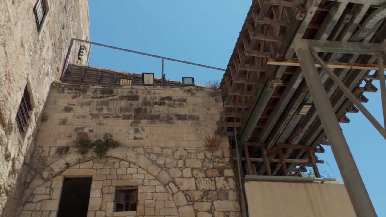 Muro Occidentale e architettura della città vecchia di Gerusalemme
