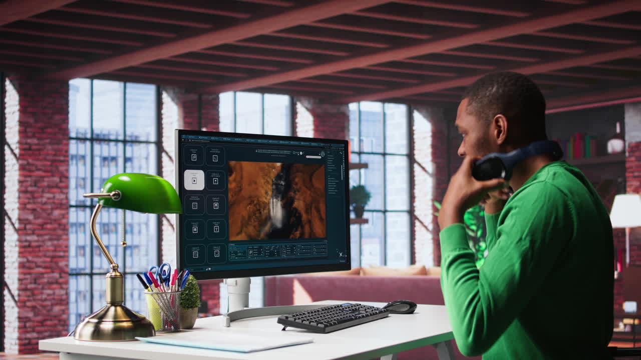 Vertical Video Videographer editor creates AI art materials using text to video software