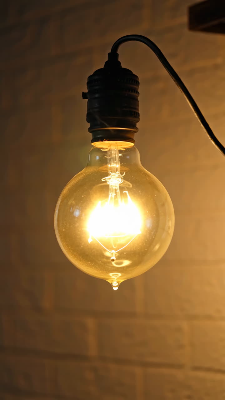 Warm Glow of an Incandescent Light Bulb