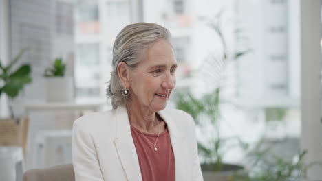 hr, manager and mature woman in office with smile