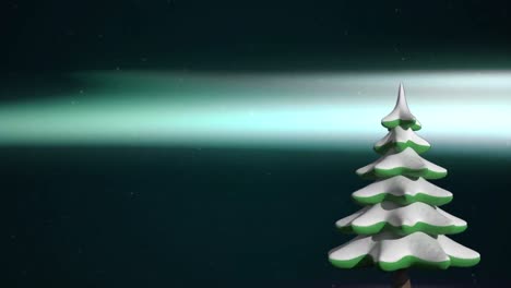 Animation-of-fir-tree-at-christmas-over-aurora