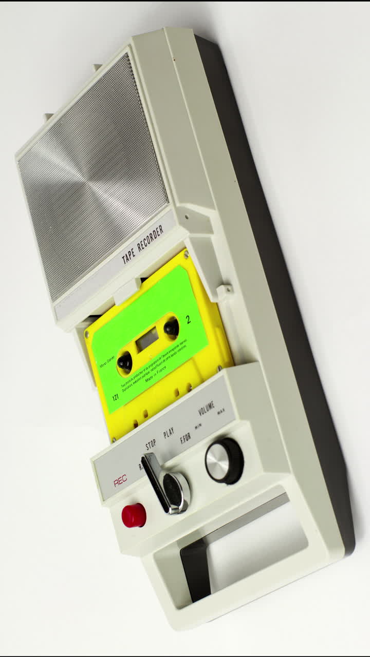 cinta de cassette en vertical