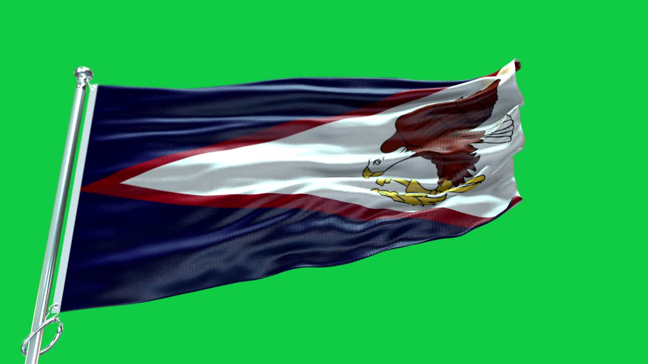 4k bandera muy detallada de american_samoa - bandera americana_samoan alto detalle - bandera nacional de samoa americana patrón de ondas elementos en bucle