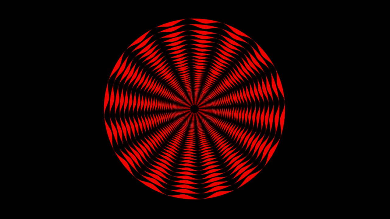 4K video model stroboscopic and hypnotic effect, in 16: 9 video format.