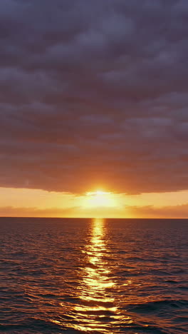 sunset over the ocean
