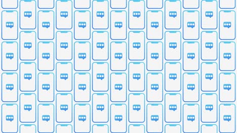 mensajes de modelos de teléfonos inteligentes fondo animado