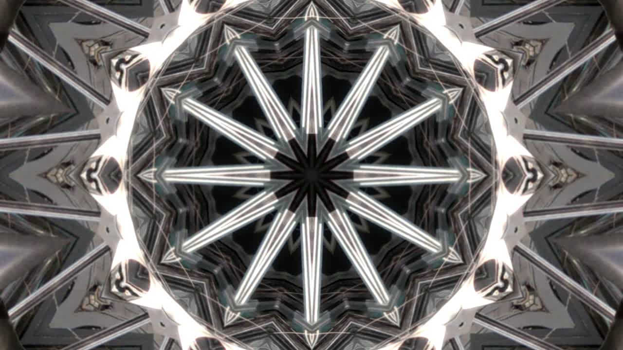 Club disco kaleidoscope of moving graphics