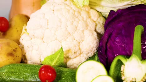 a vibrant display of assorted fresh vegetables