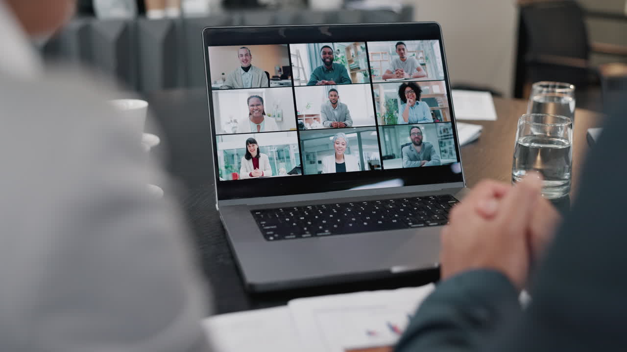 Business people, video conference