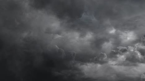 Thunderstorm-occurs-in-dark-sky,-ultra-HD