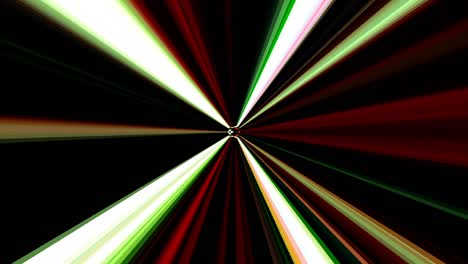 líneas brillantes que establecen el movimiento de la onda, coloridas, sobre un fondo negro