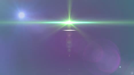 animación de puntos de luz sobre un fondo azul