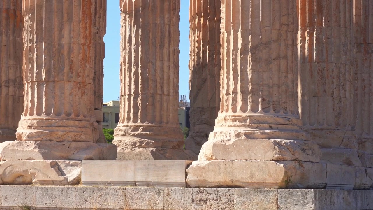 Ancient Temple of Olympian Zeus in Athens