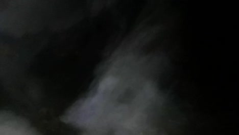 thick smoke in the night air