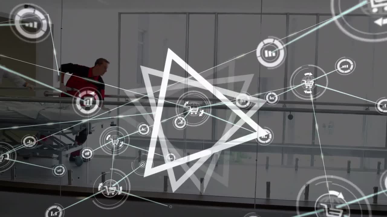 animación de la red de conexiones sobre los cirujanos arruinados