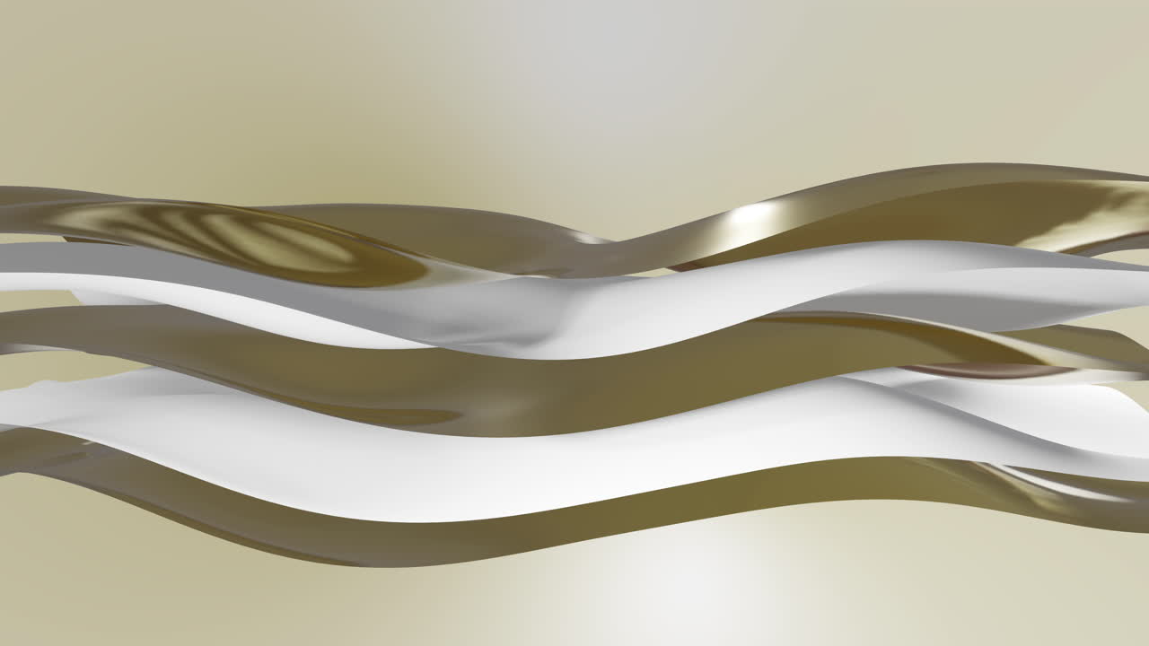 Animation of white to gold gradient layers waving over gold gradient background