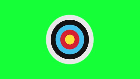 arrow hitting target bullseye video animation. success business concept. goal hit perfect aim achievement animated.