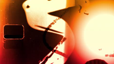 damaged filmstrip