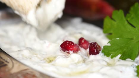 tzatziki dip with pita bread