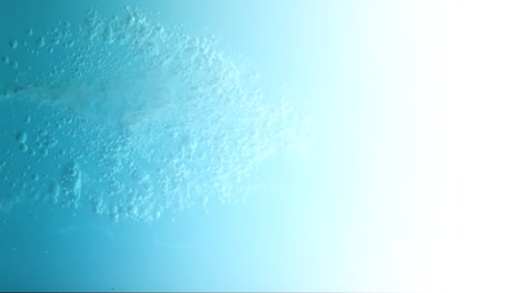 animation of flowing water creating bubbles over gradient background