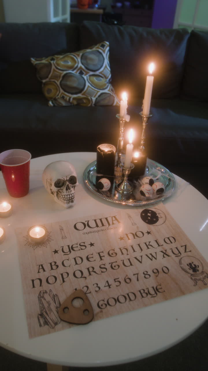Ouija Board and Candles