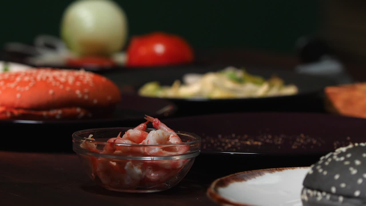 la preparación de hamburguesas gourmet