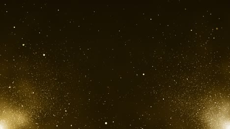 particles gold glitter bokeh award dust abstract background loop