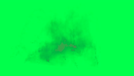 abstract explosion on green screen