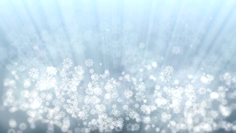 holiday rays with glittering star and snowflakes