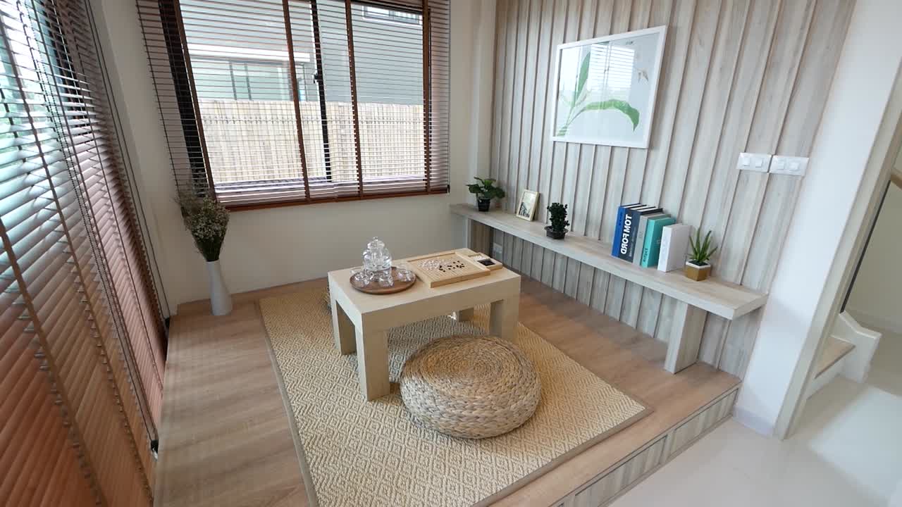 현대적이고 세련된 일본 보드 게임 룸 장식