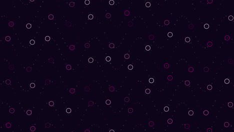 Neon-futuristic-rings-pattern-on-dark-space